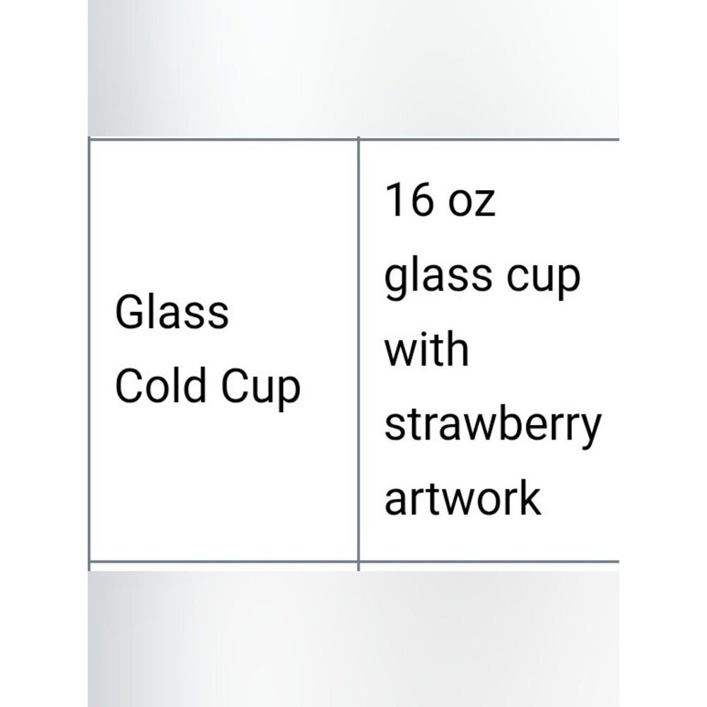 Starbucks Pink Strawberry 16oz Glass Tumbler with Straw - Picture 2 of 9